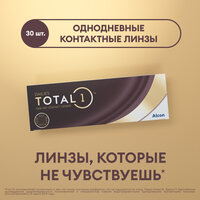 Контактные линзы Alcon Dailies Total1, 30 шт., R 8,5, D -0,75