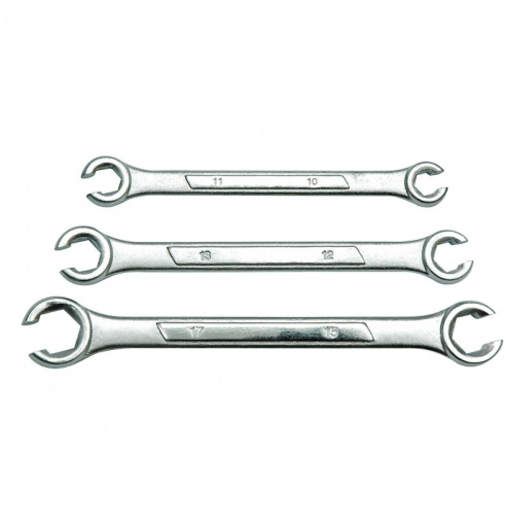 Ключи Vorel для тормозных трубок, 10-17 мм, набор 3 шт, 57700 - фотография № 1
