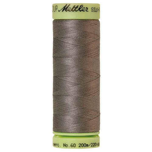 Нить для машинного квилтинга SILK-FINISH COTTON 60, 200 м 100% хлопок 0415 Old Tin ( 9240-0415 ) блок с зажимом 0415 вертикаль