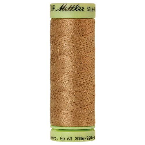 Нить для машинного квилтинга SILK-FINISH COTTON 60, 200 м 100% хлопок 0285 Caramel Cream ( 9240-0285 )