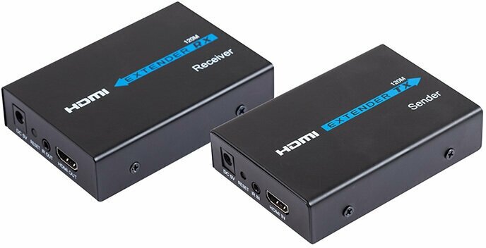 Активный HDMI REXANT удлинитель по витой паре с разъемами RJ-45 до 120 м