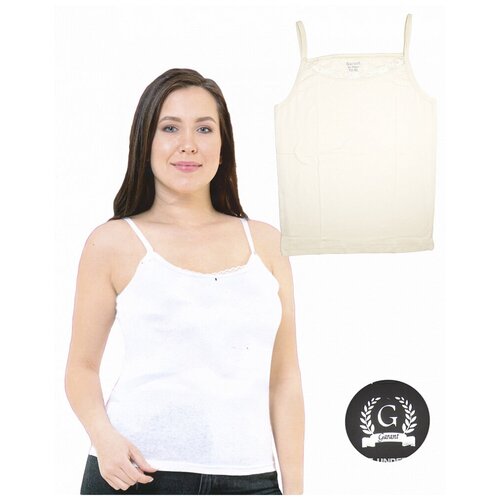 фото Майка женская,кремовая 60 узбекистан,garant