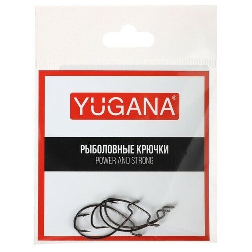 фото Крючки офсетные yugana wide range worm, № 8, 5 шт.