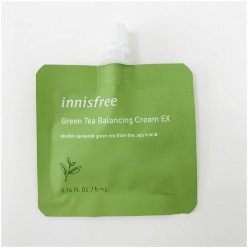 INNISFREE Лёгкий увлажняющий крем с экстрактом зеленого чая Green Tea Balancing Cream EX