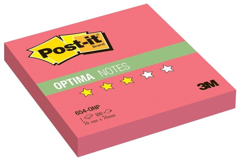    3M Post-it Optima 654-ONP  7100041123 76x76 100   