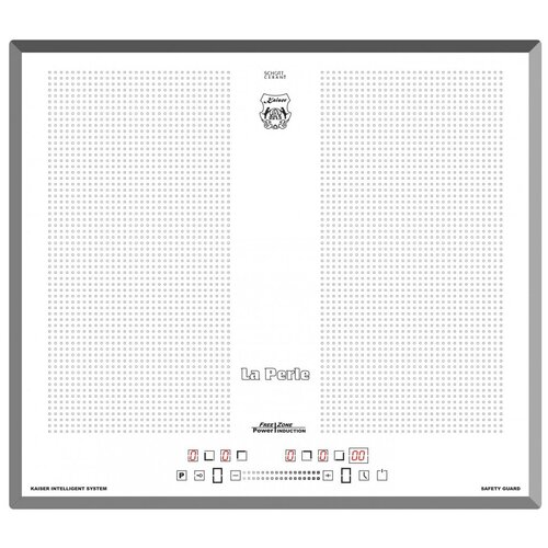 Индукционная варочная панель Kaiser KCT 67 FIW La Perle, цвет панели белый, цвет рамки белый