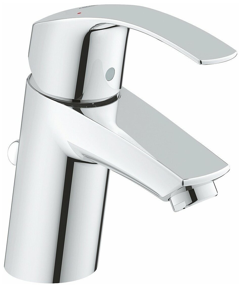 Смеситель для раковины GROHE Eurosmart 2015 23588000 (33265002) с угловыми вентилями (22037000 2 шт)