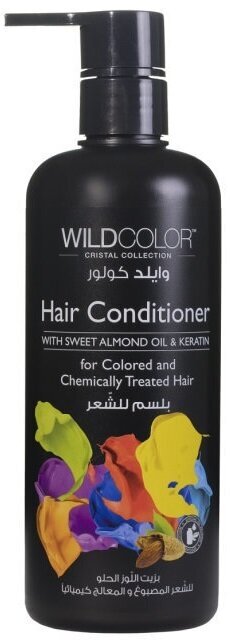 Wild Color Sweet Almond Oil & Keratin - Вайлд Колор Кондиционер для волос для окрашенных и химически обработанных волос, 1000 мл -