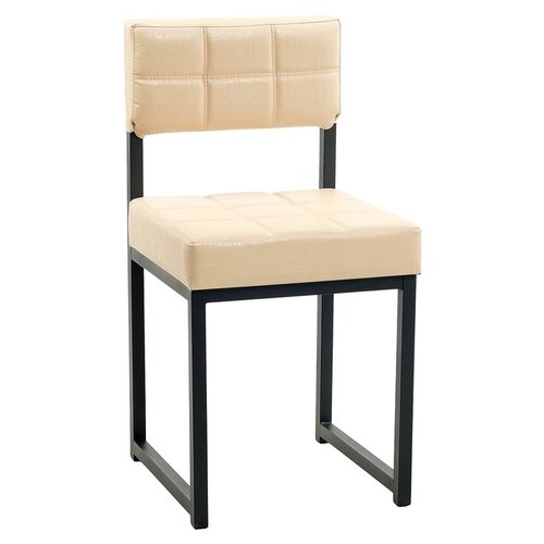 фото Стул "лофт 3", черный/молочная рептилия 4260388 доляна