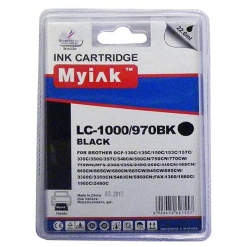 Картридж MyInk для BROTHER DCP-130C/MFC-240C/5460CN/885CW (LC1000BK/LC970BK) Black 50pcs thermostat ksd302 ksd301 110c 115c 120c 125c 130c 135c 140c 145c 150c degree 15a250v normally close