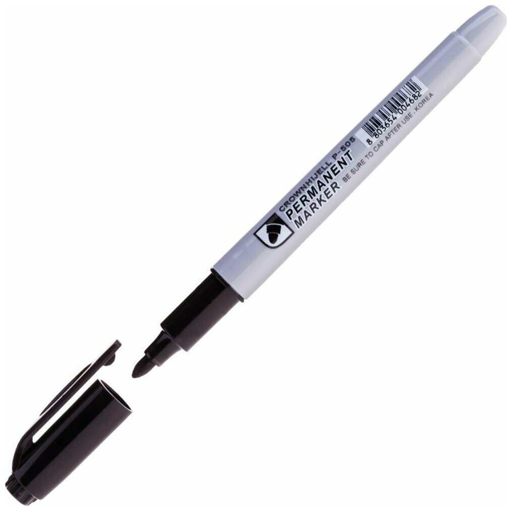 CROWN Набор маркеров Multi Marker Slim, черный, 12 шт. (P-505), черный, 12 шт. - фотография № 7