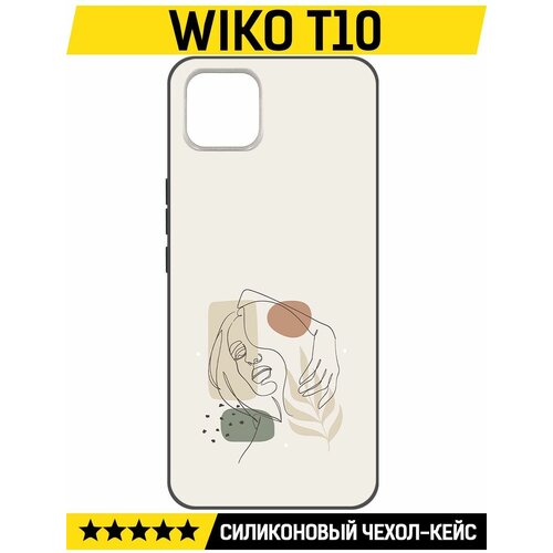 Чехол-накладка Krutoff Soft Case Грациозность для Wiko T10 черный чехол накладка krutoff soft case грациозность для oppo a74 черный