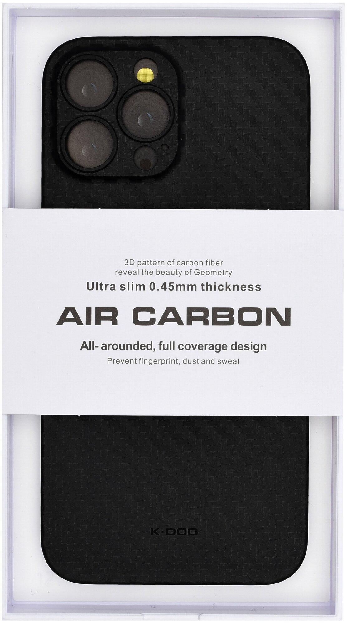 Чехол для iPhone 13 Pro Max AIR Carbon-Чёрный