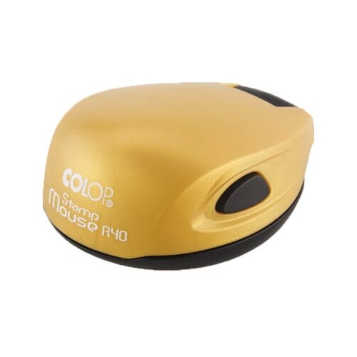 Оснастка для печати карманная Colop Stamp Mouse R40. Диаметр поля: 40 мм. Корпус: золото.