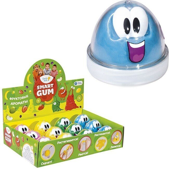 Ароматный пластилин для лепки Genio Kids Smart Gum, розовый (HG02) - фото №1