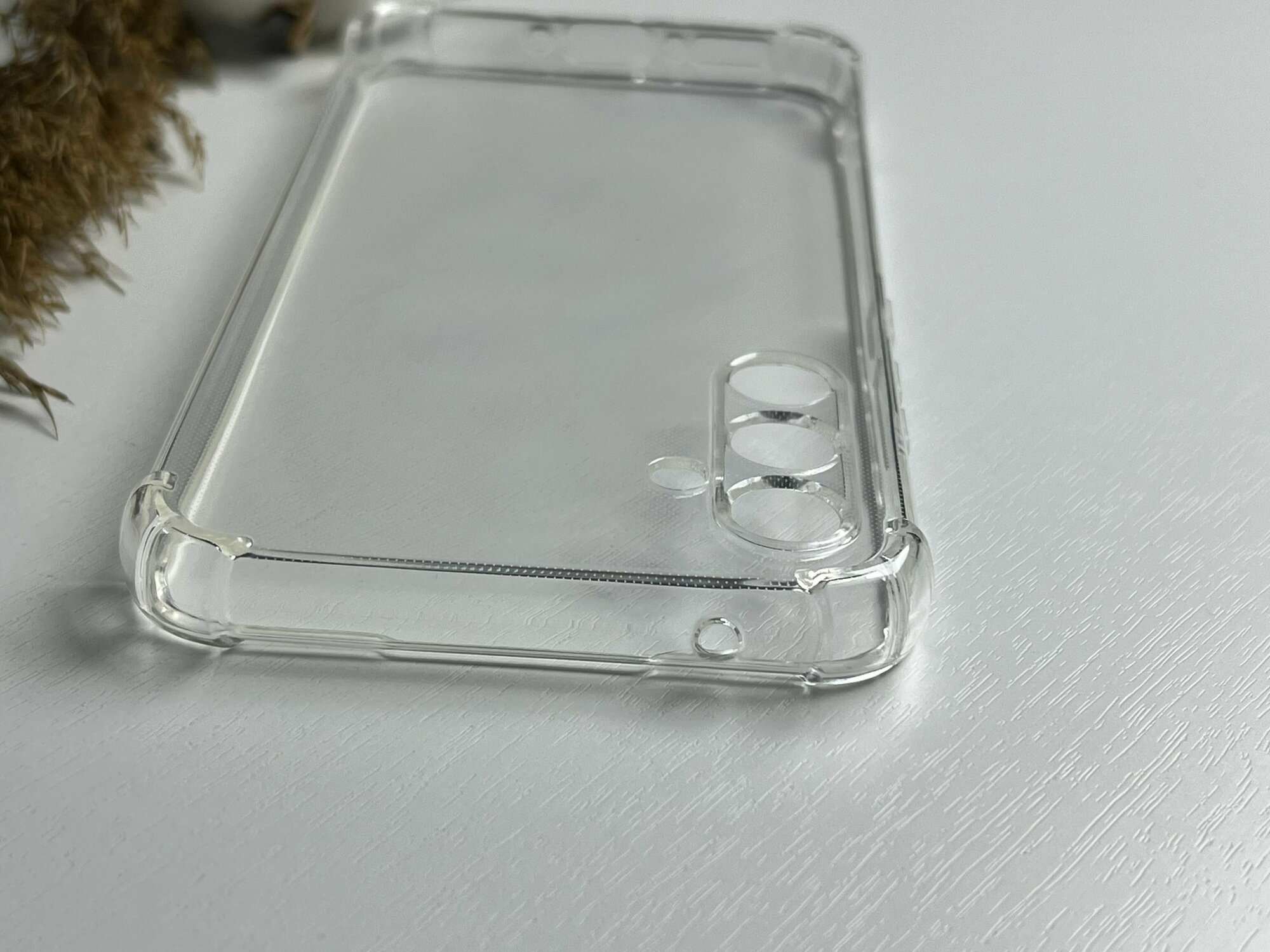 Чехол для Samsung Galaxy A54 (Самсунг Галакси А54) / противоударный / с защитой камеры / прозрачный