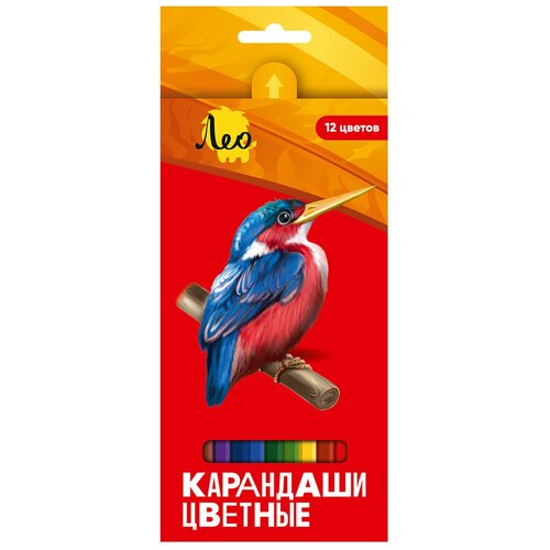 Лео Ярко Набор цветных карандашей LBSCP-12 заточенный 12 цв. .