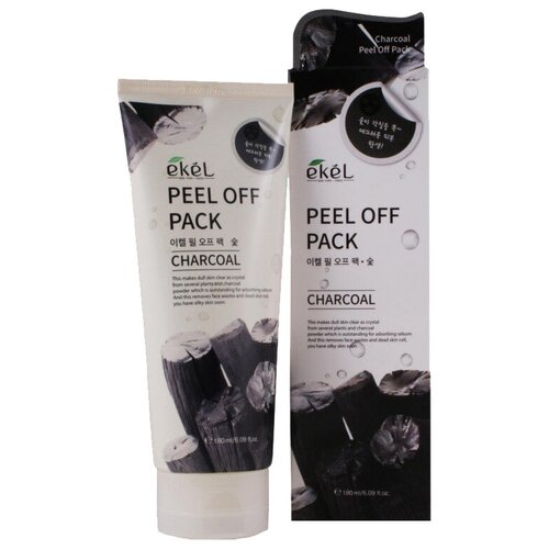 Ekel Маска-пленка с древесным углем Charcoal Peel off pack, 180 г, 180 мл