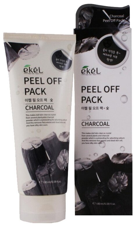 EKEL Peel off pack Charcoal Маска-пленка с экстрактом древесного угля