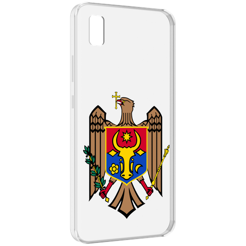 Чехол MyPads герб-молдовы для ZTE BLADE L210 задняя-панель-накладка-бампер