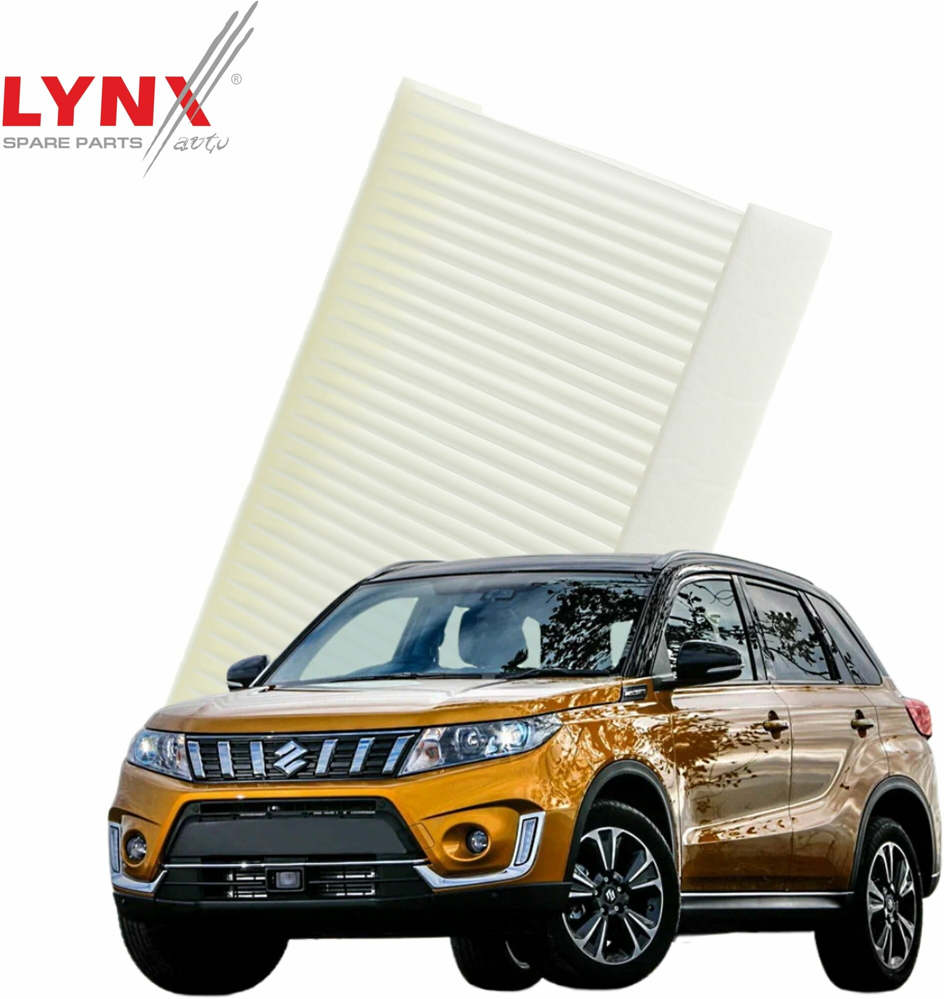 фото Фильтр салонный Suzuki Vitara (4) / Сузуки Витара 2014 2015 2016 2017 2018 2019 2020 2021 2022 / 1шт LYNXauto