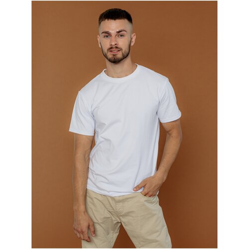 фото Футболка белая премиум мужская 50-52 счастливы вместе