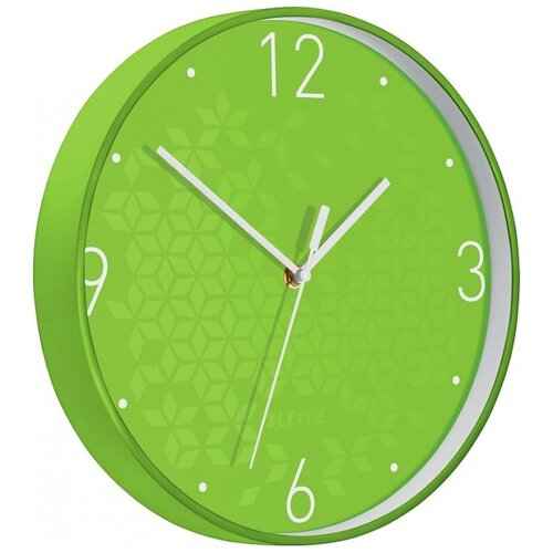 фото Часы настенные кварцевые leitz wow зелeный