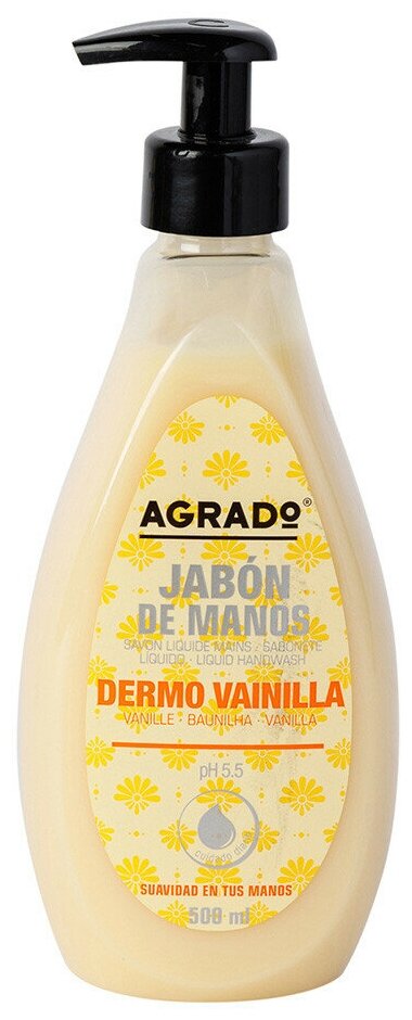 Agrado Мыло жидкое Dermo Vanilla, 500 мл