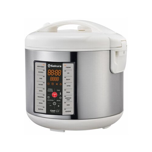 Мультиварка Sakura SA-7766W функция Мультиповар 16 программ 5л 860Вт 585300₽