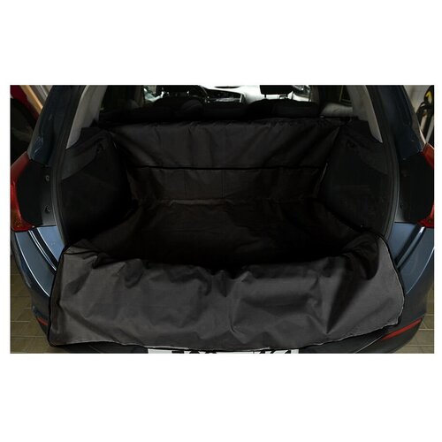 фото Защитная накидка в багажник легкового автомобиля + карманы, черная avtotink