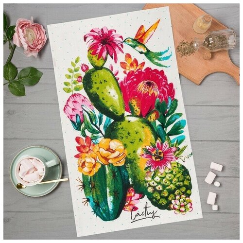 Полотенце кухонное 35x60 cм Рогожка Хлопок 399₽