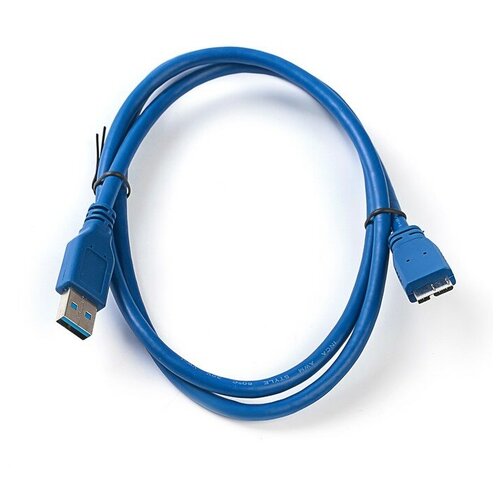 Кабель 5bites USB - microUSB (UC3002-010), 1 м, синий кабель 5bites usb usb uc3009 010 1 м синий