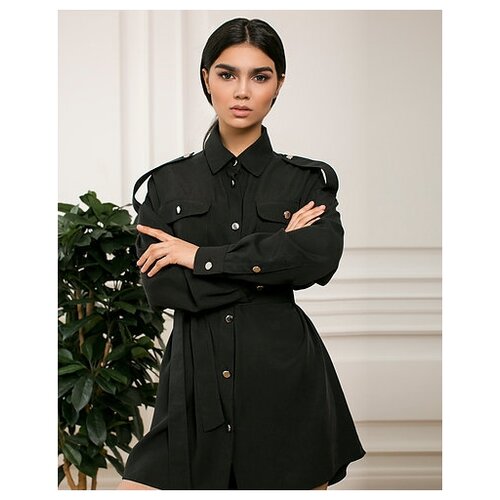 фото Рубашка m.zori military, размер xs(42), black