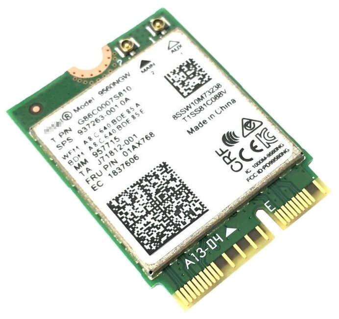 Bluetooth+Wi-Fi адаптер Intel 9560NGWAC