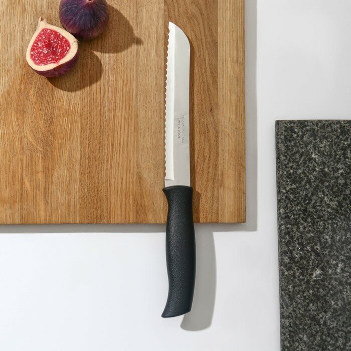 Tramontina Нож кухонный для хлеба Athus, лезвие 17,5 см, сталь AISI 420 - фотография № 3