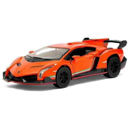 Машинка игрушечная Lamborghini Veneno 13 см / Цвет Оранжевый машинка игрушечная lamborghini veneno 20 см