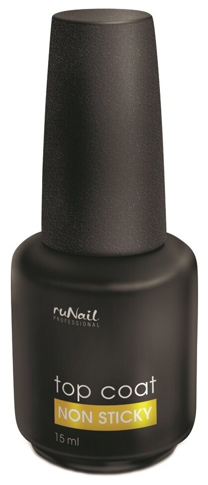 Runail Верхнее покрытие Top Coat Non Sticky, прозрачный, 15 мл, 15 г