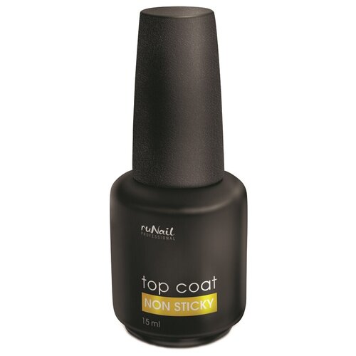 Runail Верхнее покрытие Top Coat Non Sticky, прозрачный, 15 мл, 15 г