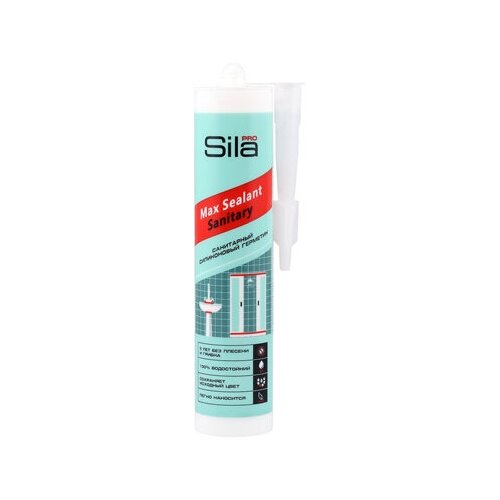 Sila PRO Max Sealant, силиконовый санитарный герметик, бесцветный, 280 мл SS2805