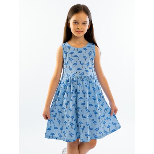 Сарафан YOULALA, размер 110-116(64), голубой пижама youlala размер 110 116 64 желтый