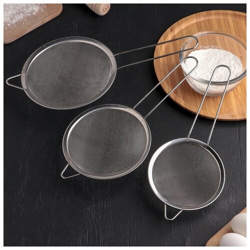 фото Набор сит 3 шт: d=12, 14, 16 см 580342 доляна