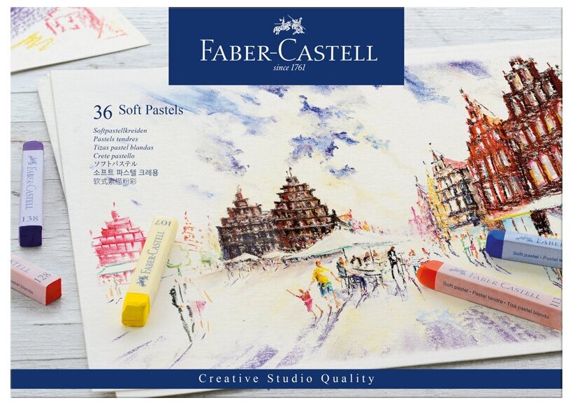 Пастель Soft, 36 цветов Faber-Castell - фото №2
