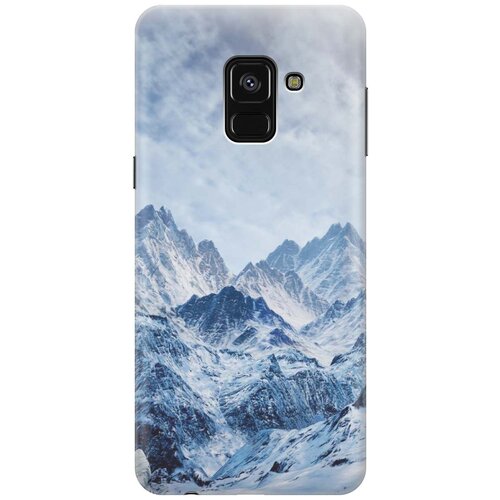 фото Gosso ультратонкий силиконовый чехол-накладка для samsung galaxy a8+ (2018) с принтом "снежные горы"