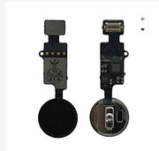 Кнопка Home для iPhone 7/ 7 Plus / 8 / 8 Plus / SE 2020 / SE 2022 черная сенсорная (без Touch iD)