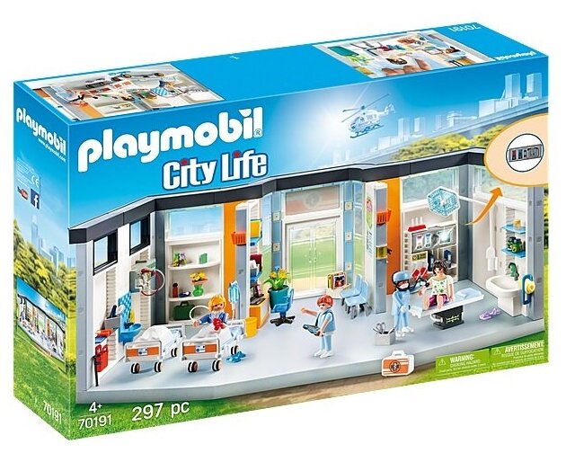Playmobil City Life 70191 Больничное крыло с мебелью