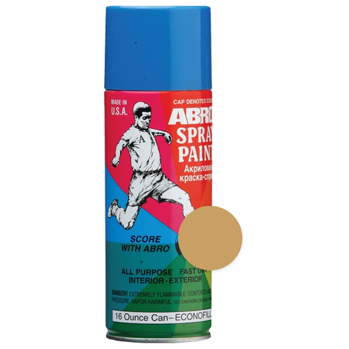 Краска ABRO Spray Paint, №95 бежевый, глянцевая, 473 мл краска abro spray paint золотая золото 624 мл 1 шт