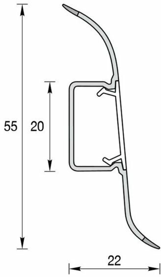 Плинтус напольный Ideal Классик 001 Белый, 1шт (длина 2,2м) - фотография № 3