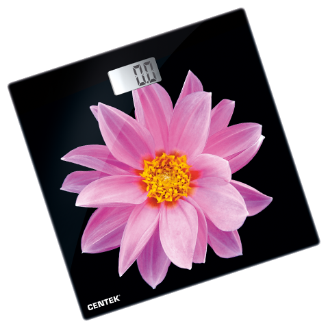 Весы напольные CENTEK CT-2416 рисунок 'Pink Flower'