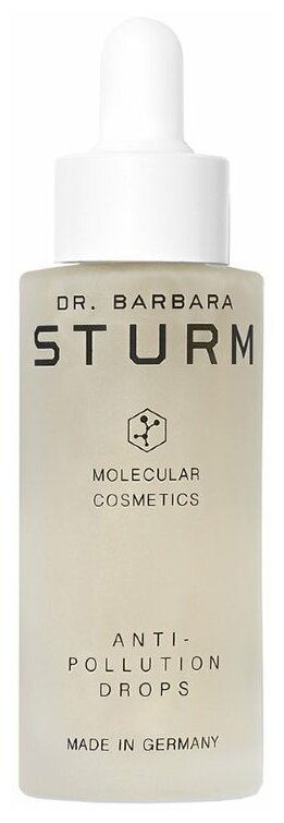 Dr. Barbara Sturm Molecular Cosmetics Anti-Pollution Drops сыворотка для защиты кожи лица от загрязняющих элементов, 30 мл