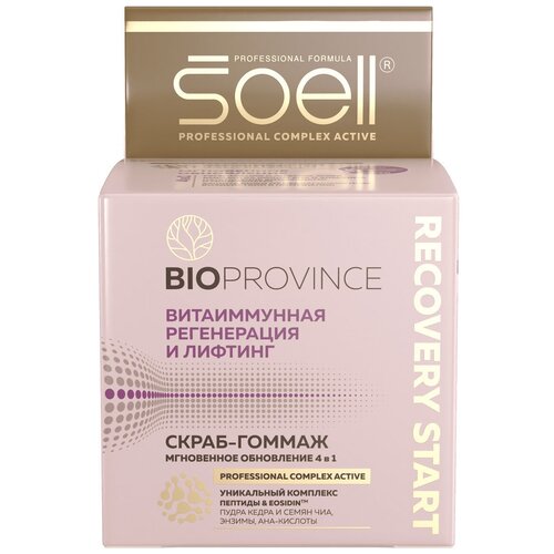 SOELL BioProvince Скраб-гоммаж мгновенное обновление 4 в 1 RECOVERY START